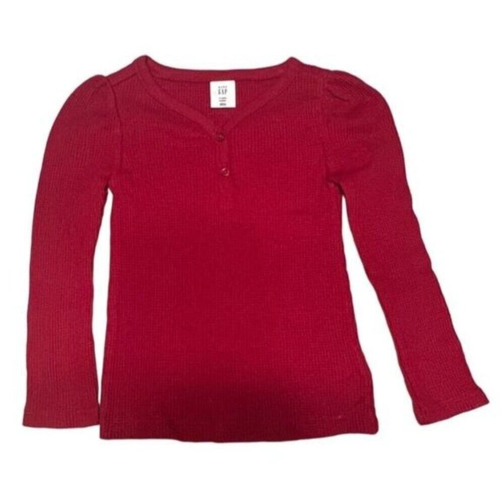 Baby GAP Thermal Top Girls Size 3 New with Tags Shirred Sleeve